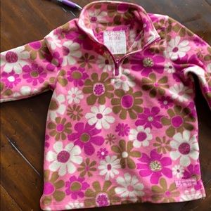 Girls size 78/medium. Printed fleece